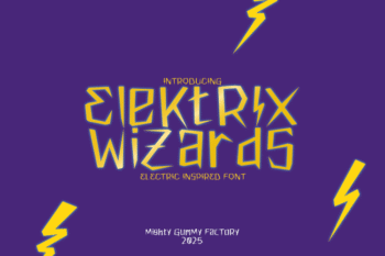 ELEKTRIX WIZARDS - Electric Inspired Font