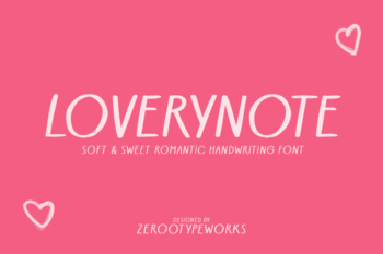Loverynote – Soft Romantic Handwriting Font