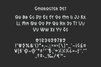 kronkeld Nordic Rune Display Font – font preview mockup