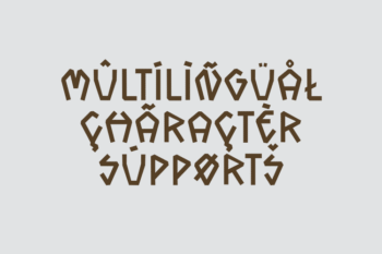 kronkeld Nordic Rune Display Font – font preview mockup