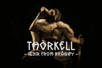 kronkeld Nordic Rune Display Font – font preview mockup