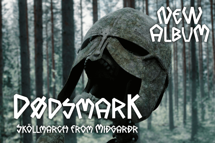 kronkeld Nordic Rune Display Font – font preview mockup